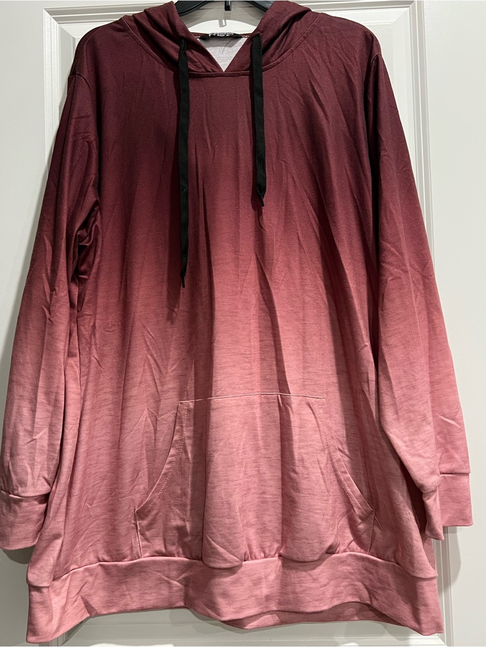 BloomChic  Ombre Hoodie in Dusty Rose